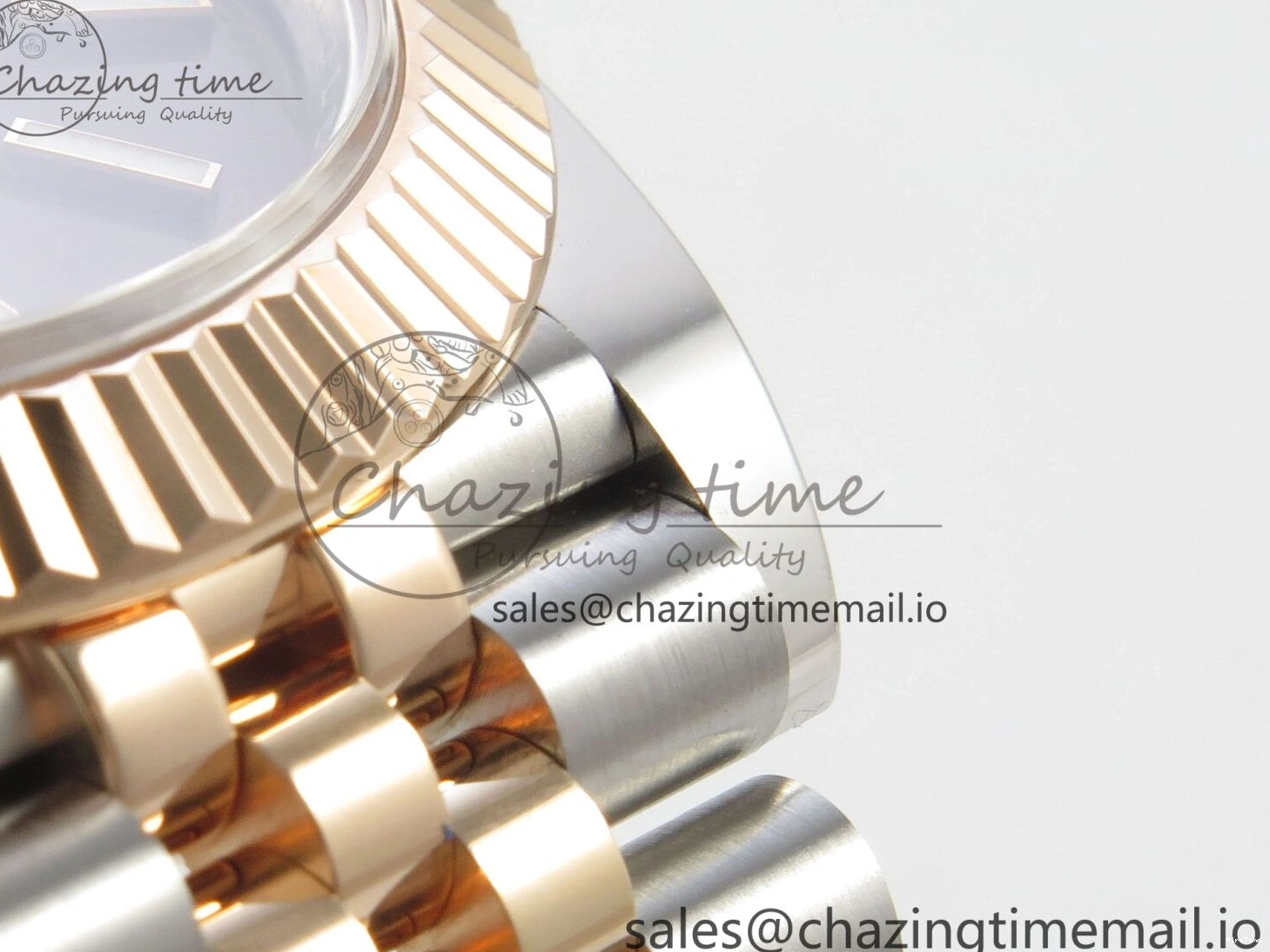 MiroTime 0202 DateJust 41 126331 SS RG ARF 1:1 Best Edition Brown Stick Dial on Jubilee Bracelet SH3235 (Weighted) TopPick 196